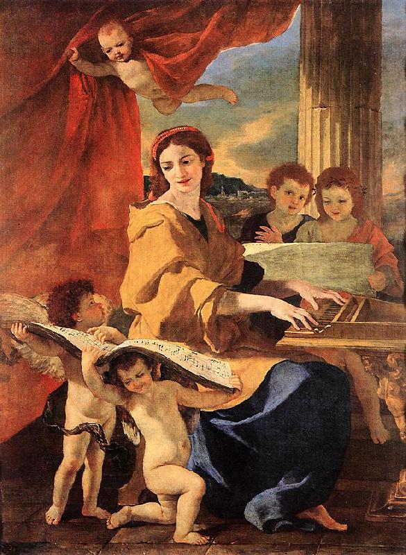 St Cecilia, Nicolas Poussin